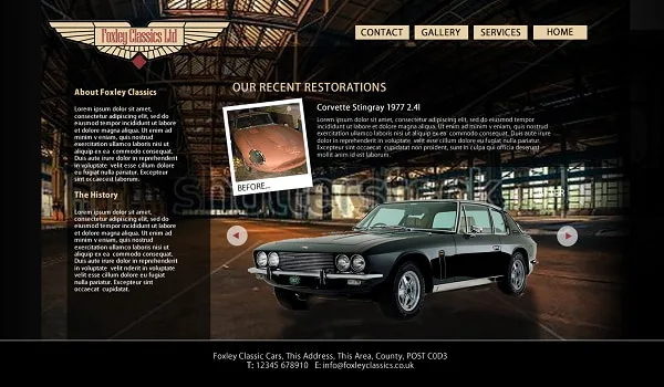 Mẫu thiết kế Website Showroom F5