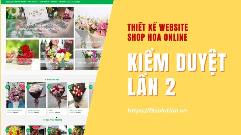 thực hiện kiểm duyệt website bán hoa