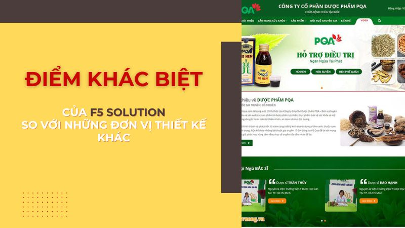 Điểm khác biệt của F5 Solution với các đơn vị thiết kế khác