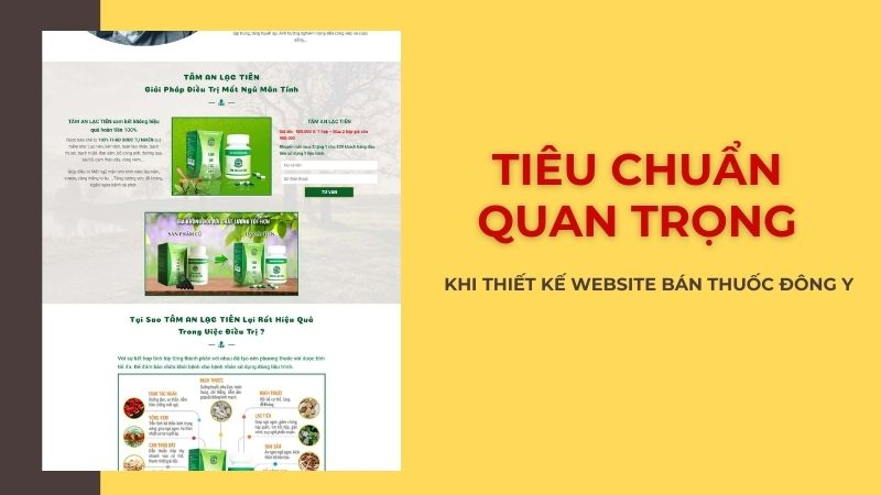 Những tiêu chuẩn quan trọng khi thiết kế website đông y