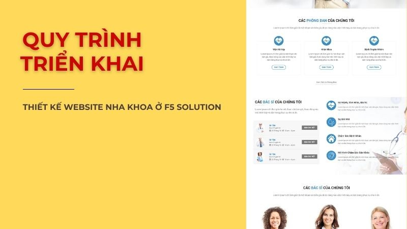 Quy trình thiết kế web nha khoa tại F5