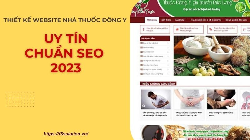 Thiết kế website nhà thuốc đông y F5 Solution