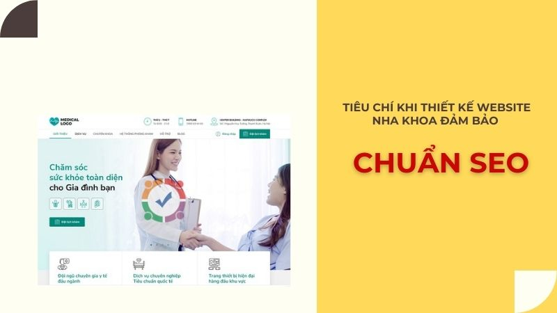 Tiêu chí để thiết kế website nha khoa chuẩn seo