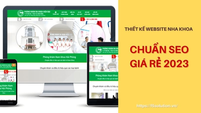 Website nha khoa chuẩn SEO - giá rẻ F5