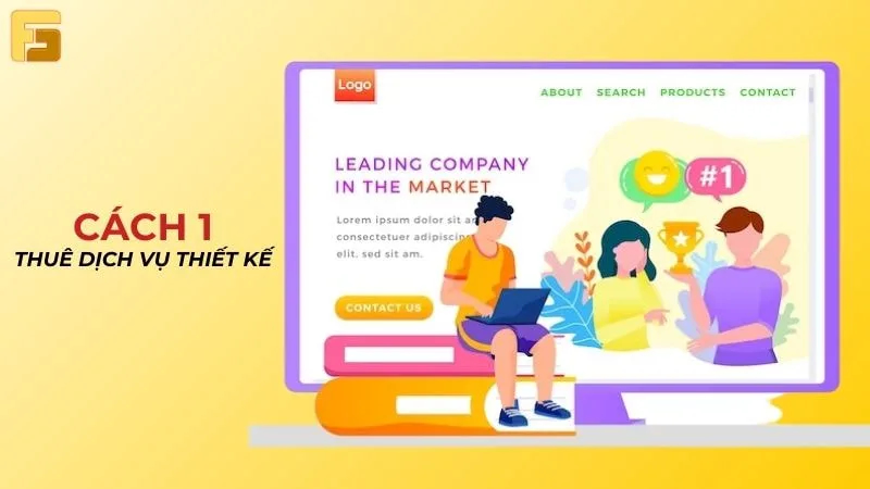 Thuê dịch vụ thiết kế để thiết kế website dạy học online