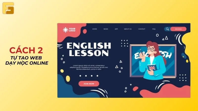 Tự tạo thiết kế website học trực tuyến
