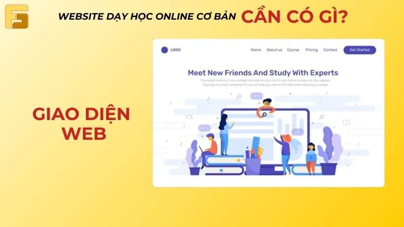 Thiết kế website học online với giao diện ấn tượng