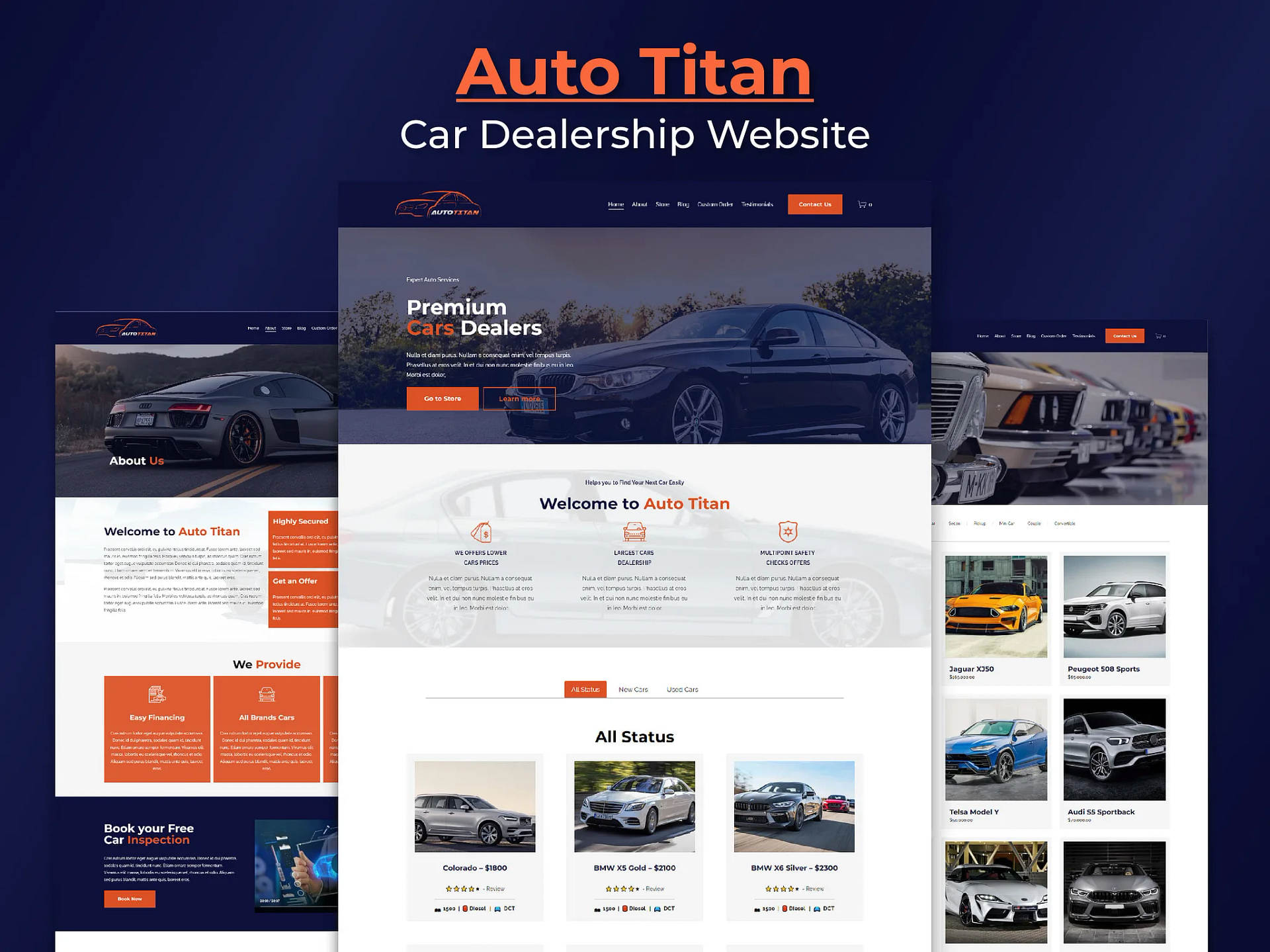 Mẫu giao diện thiết kế Web Showroom đẹp - bắt mắt