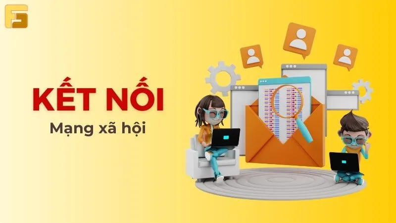 Tính năng kết nối với mạng xã hội của website trường mầm non