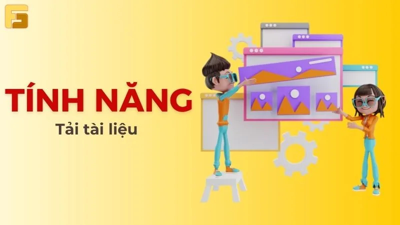 Tính năng tải tài liệu của website mầm non